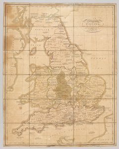 Praehagraphy da Inglaterra, sendo um mapa desse reino ilustrativo das principais batalhas nele travadas, 1807 de English School