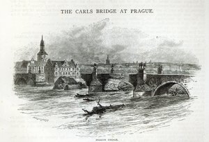 Ponte de Praga, de &39;Leisure Hour&39;, 1891 de English School