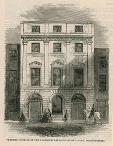 Instalações ocupadas pelas Sociedades de Arquitetura de Londres, Conduit Street, Londres de English School
