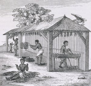 Preparando o tabaco, de "Santo Domingo Past and Present", de Samuel Hazard, pub. 1873 de English School