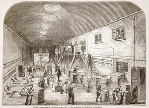 Preços Patent Candle Companys Works, No.1: O Departamento de Propagação e Remoção, de The Illustrated London News, 1849 de English School
