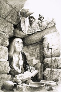 Buracos de sacerdote criados durante o reinado da Rainha Protestante Elizabeth I de English School