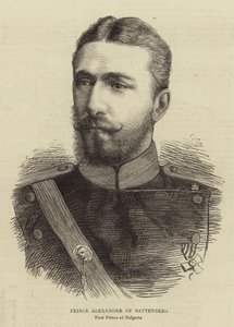 Príncipe Alexandre de Battenberg (gravura) de English School