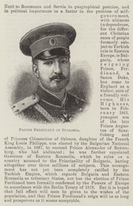 Príncipe Fernando da Bulgária (gravura) de English School
