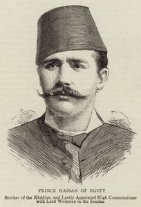 Príncipe Hassan do Egipto (gravura) de English School