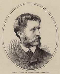 Príncipe Leopoldo de Hohenzollern-Sigmaringen (gravura) de English School
