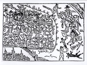 Príncipe Rupert (1619-82) Escondido em um Campo de Feijão na Batalha de Marston Moor em 2 de julho de 1644 de English School