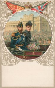 Príncipe e Princesa de Gales, abrindo o Parlamento Federal, Melbourne, 9 de maio de 1901 de English School