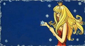 Princesa pegando floco de neve de English School
