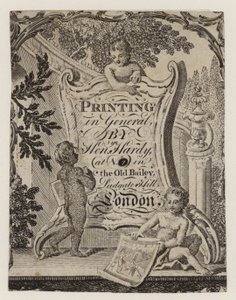 Impressora, Henry Hardy, cartão comercial de English School