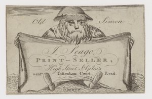 Printseller, J Seago, cartão comercial de English School