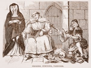 Prioresa, Sumpnour, Pardoner de English School