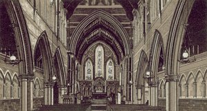Igreja de Privett, Interior (litografia) de English School