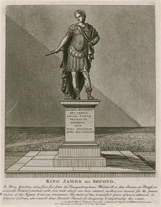 Jardim Privado de Westminster, Estátua do Rei Jaime II de English School