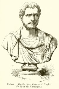 Probus. (busto em mármore, Museu de Nápoles, nº 32 do Catálogo) (gravura) de English School