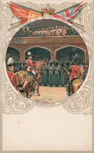 Proclamando o rei Edward VII no St Jamess Palace, 24 de janeiro de 1901 de English School
