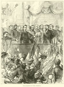 Proclamação da Comuna, março de 1871 de English School