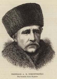Professor A E Nordenskiold (gravura) de English School