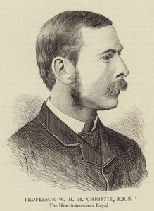 Professor W H M Christie, FRS (gravura) de English School