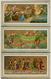 Folheto promocional do Alhambra Theatre of Varieties, Londres de English School