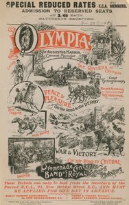Poster promocional para Olympia, 28 de março de 1896