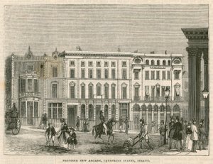 Nova arcada proposta, Catherine Street, Strand, Londres de English School