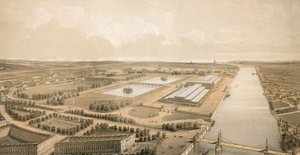 Local proposto para o Palácio de Cristal em Battersea Park de English School