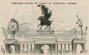 Proposta de estátua de Punch no Hyde Park Corner de English School