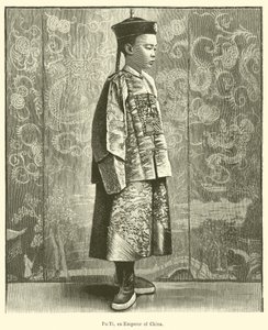 Pu-Yi, ex-Emperador da China (gravura) de English School