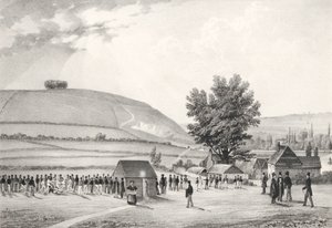 Garotos de escola pública (Charterhouse) jogando futebol (bw litho) de English School