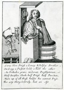 Púlpito Sátira, 1689 de English School