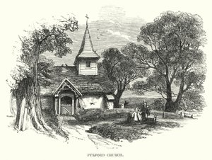 Pyrford Church (gravura) de English School