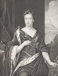 Rainha Anne, da &39;Galeria de Retratos Históricos&39;, publicada em 1880