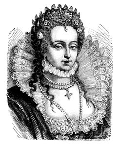 Rainha Elizabeth I (cor litho) de English School