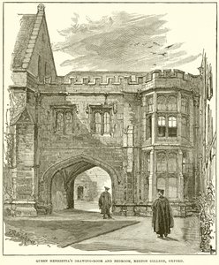 Rainha Henriettas sala de desenho e quarto, Merton College, Oxford de English School