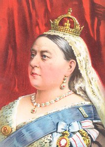 Rainha Vitória - cartão de cumprimentos de English School