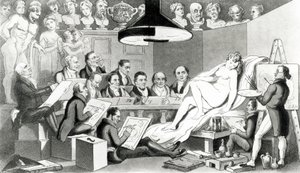 RAs de Genius refletindo sobre a verdadeira linha de Beleza na Life Academy Someset House, publicado por Sherwood, Jones & Co., 1824 de English School