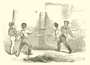 Raquetes (gravura) de English School