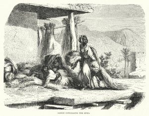 Rahab escondendo os espiões (gravura) de English School