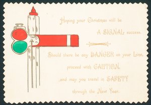 Semaphore Railway, cartão de Natal de English School