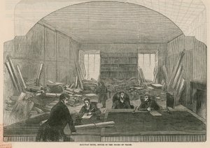 Sala de ferrovia, escritório da Junta Comercial de English School