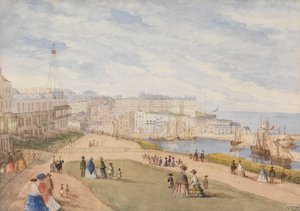 Ramsgate, West Cliff, 1857 (wc no papel) de English School
