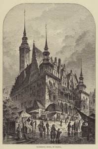 Câmara Municipal, Brieg, na Silésia (gravura) de English School