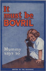 Capa traseira do livro Bovril Handy e diário da guerra