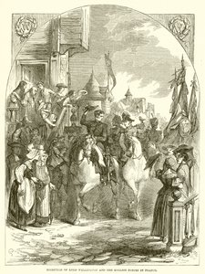 Recepção de Lord Wellington e as forças inglesas na França de English School