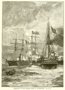 Recepção da frota francesa em Portsmouth de English School
