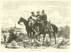 Reconnoitring perto de Strasburg, setembro de 1870 de English School