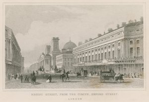 Regent Street, do circo, Oxford Street, Londres de English School