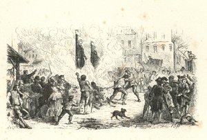 Religiöse Verfolgung; Ludwig XVI (Gravur) von English School