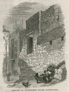 Restos da casa de Winchester, Southwark de English School